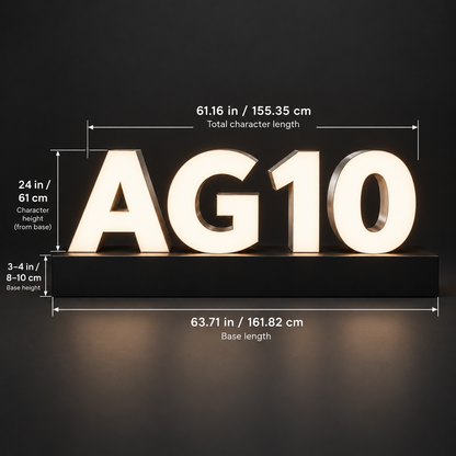 AG10 Freestanding Channel Letters – Air Freight Shipping Fee