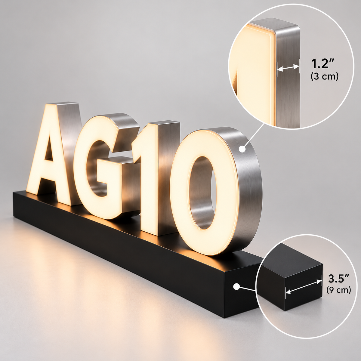 AG10 Freestanding Channel Letters – Air Freight Shipping Fee