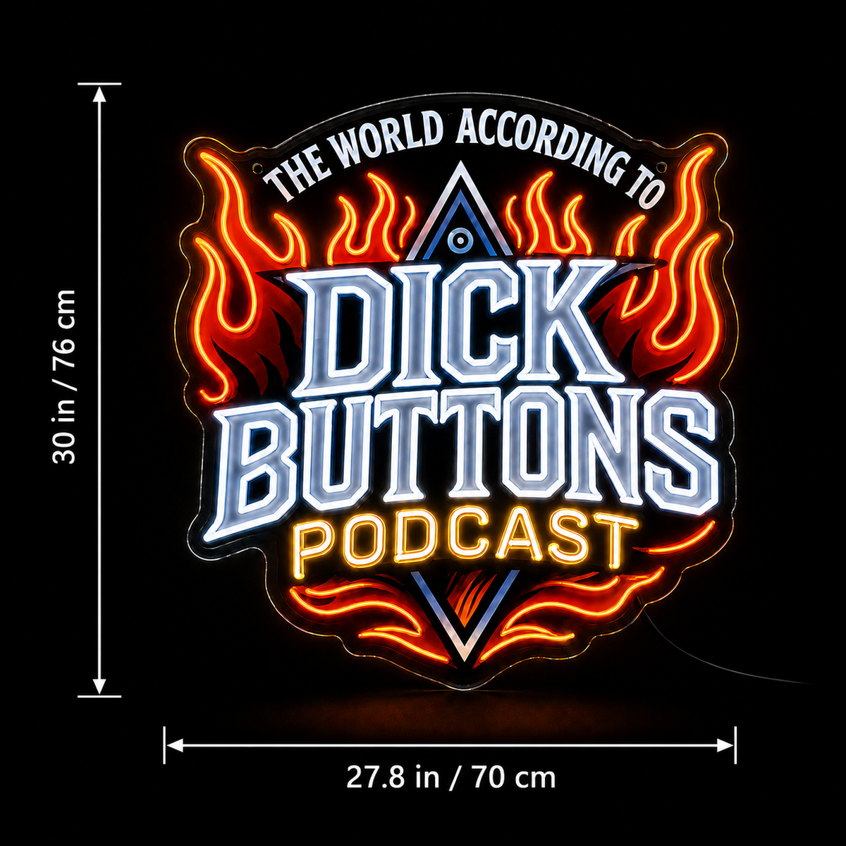 Dick Buttons Podcast Custom Led Neon Sign 30inch