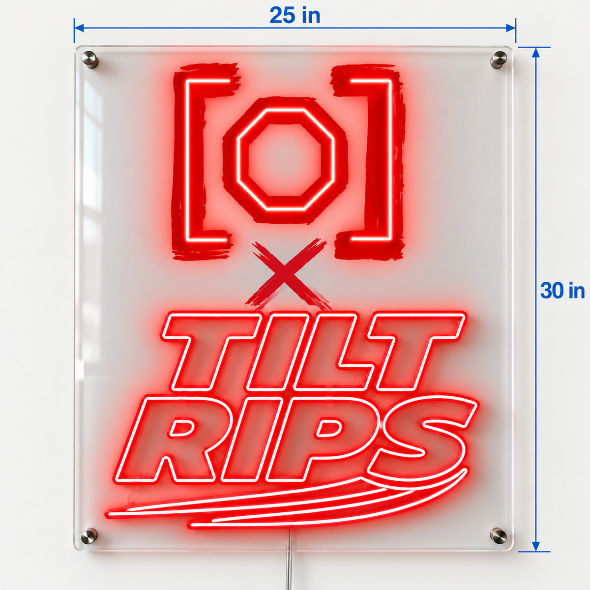 TILT RIPS Custom LED Neon Sign