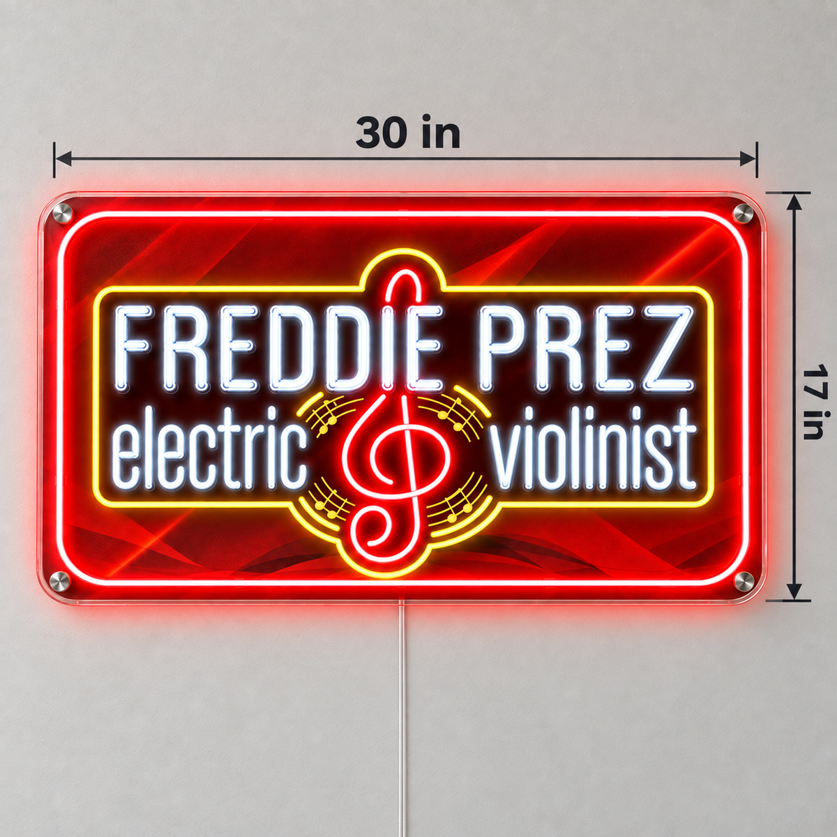 FREDDIE PREZ Custom LED Neon Sign