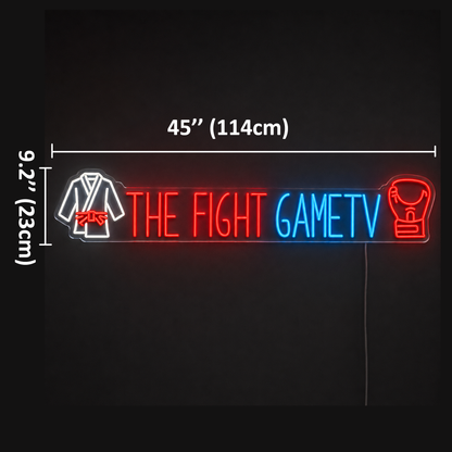 THE FIGHT GAMETV Custom LED Neon Sign