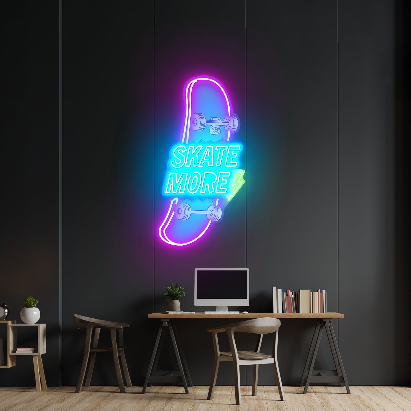 Skate More Custom Led Signs Artwork For Sale