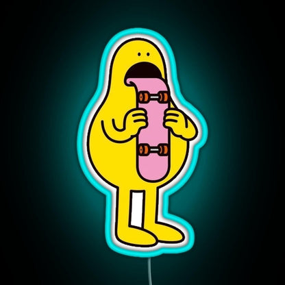 Skateboar Tongue Rgb Neon Sign - Shineneon