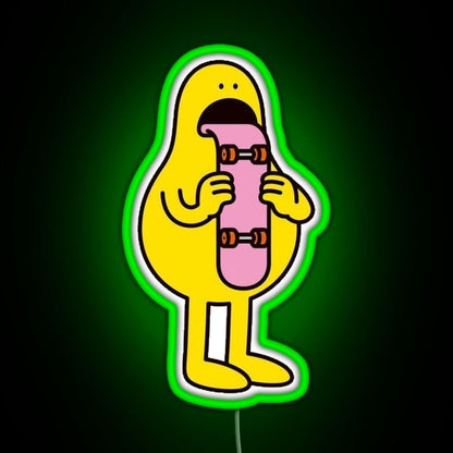 Skateboar Tongue Rgb Neon Sign - Shineneon