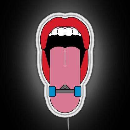 Skateboard Tongue Rgb Led Neon Sign Pop Wall Art - Shineneon
