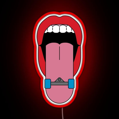 Skateboard Tongue Rgb Led Neon Sign Pop Wall Art - Shineneon