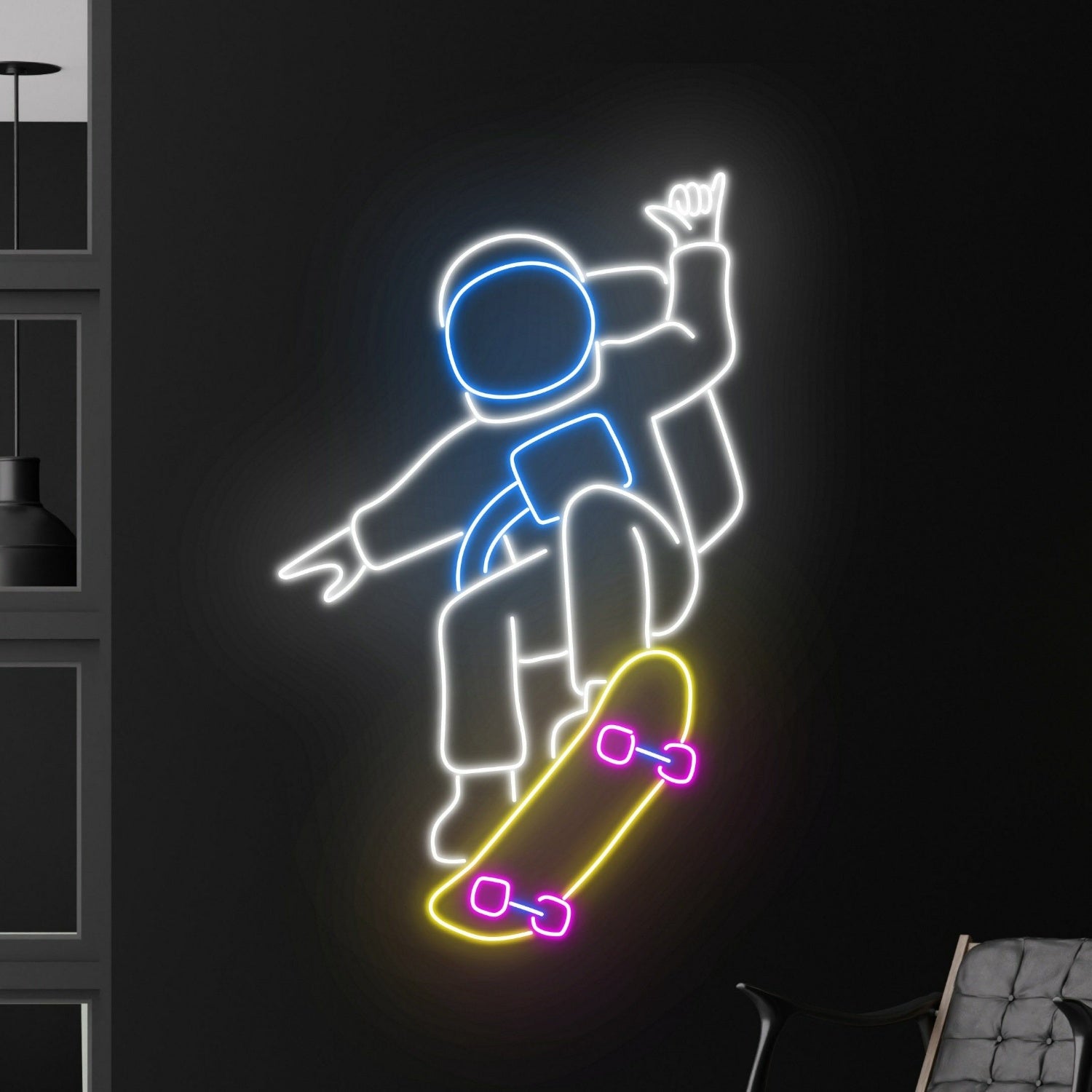 Skateboarding Led Neon Sign Skateboarder Led Sign Neon | Shineneon