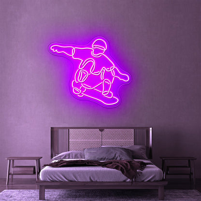 Skater Boy Artistic Neon Signs Wall Art Led Signs - Shineneon