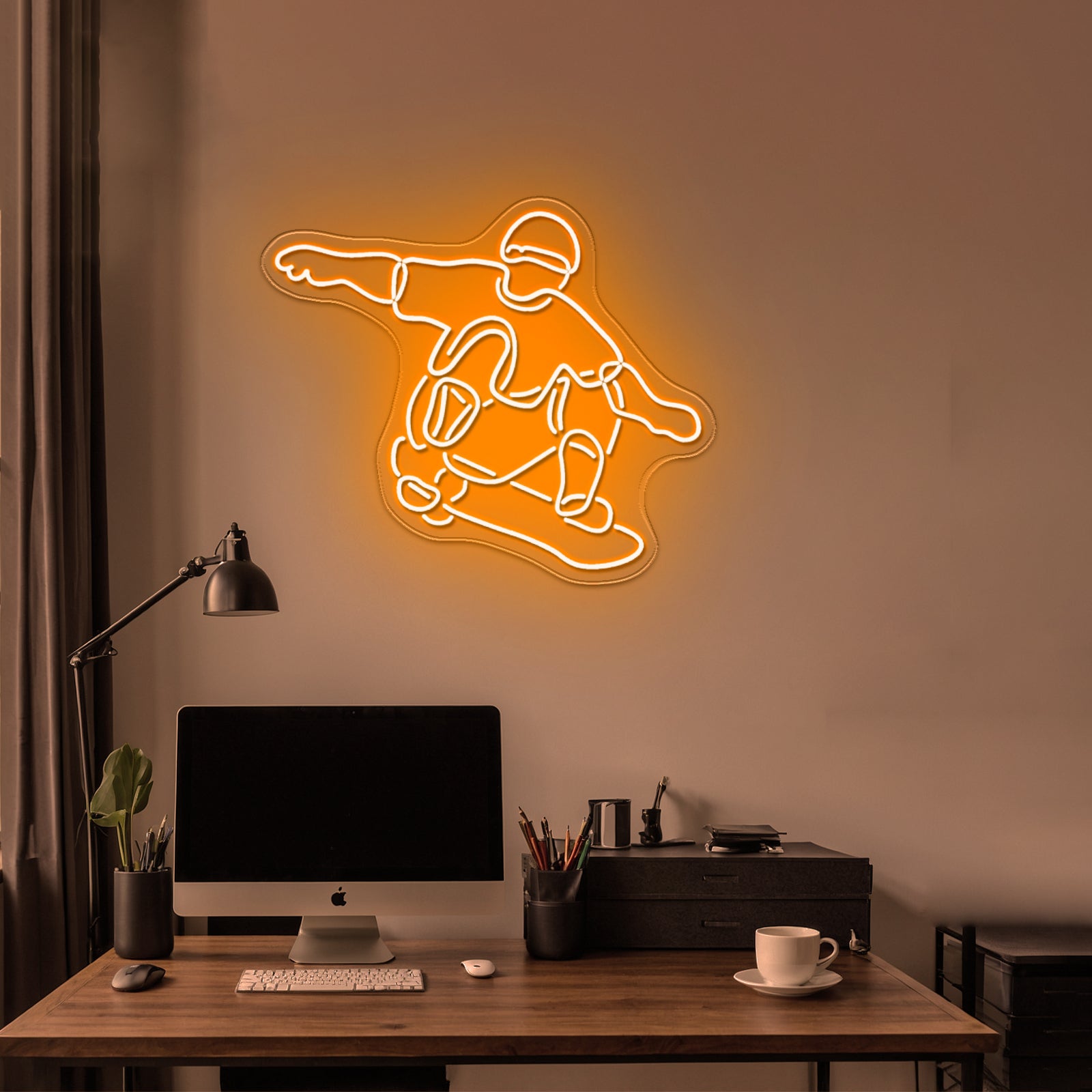Skater Boy Artistic Neon Signs Wall Art Led Signs