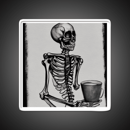 Skeleton Drinks Coffee Seasons Cafe Led Neon Sign Espresso Bar Art Rgb Color - Shineneon