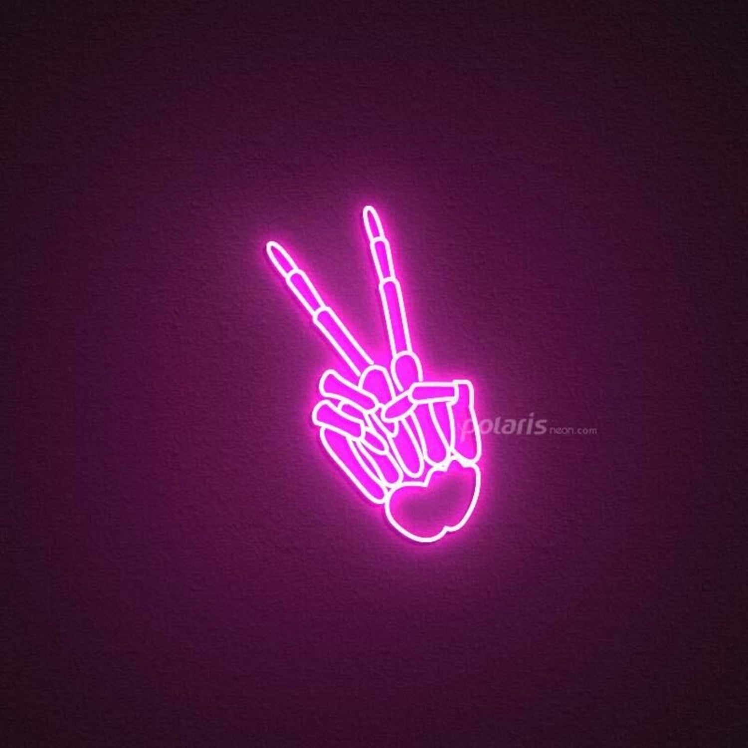 Skeleton Hand Neon Sign For Edgy And Unique Decor | Shineneon