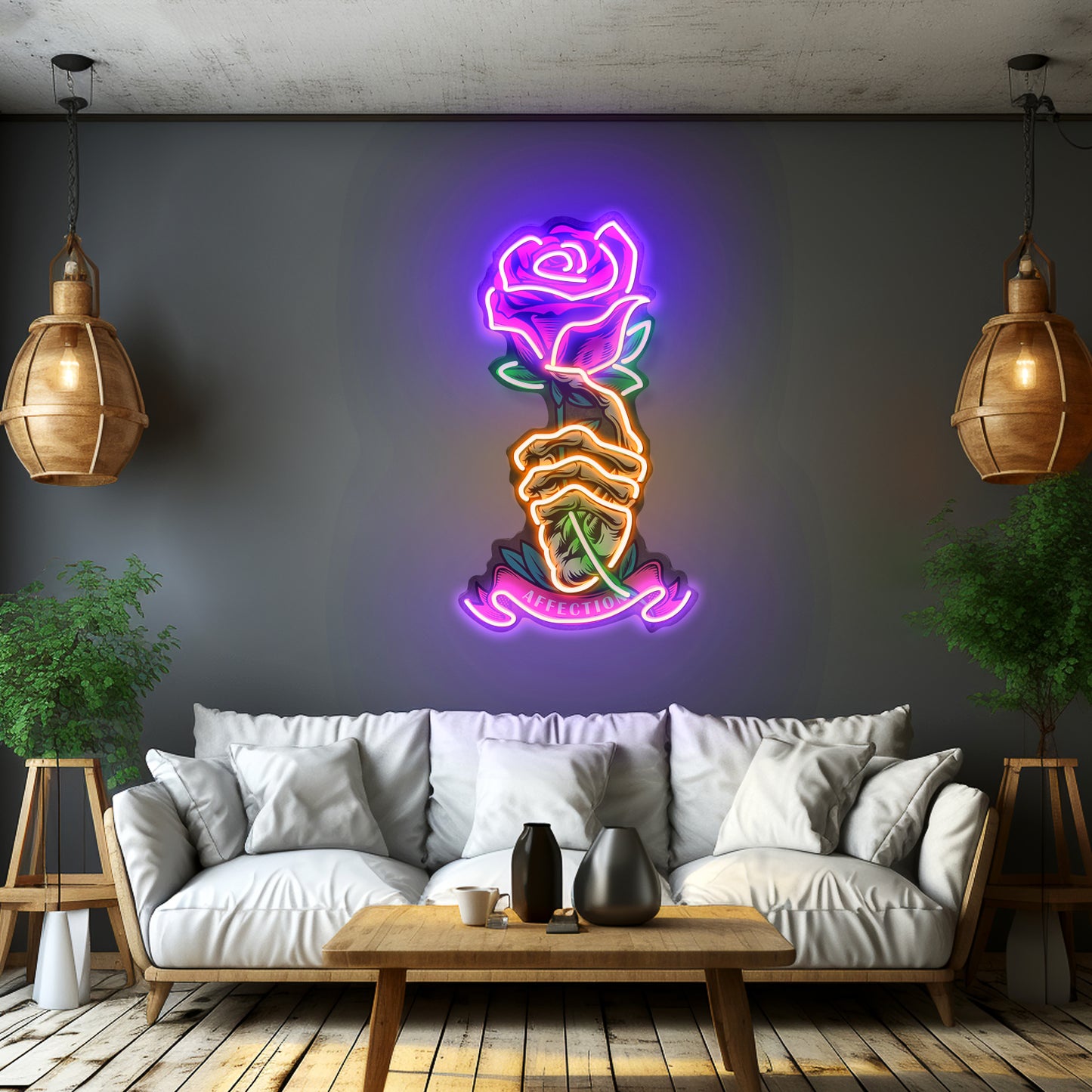 Skeleton Hand Sose Led Neon Sign Light Custom Led Signs