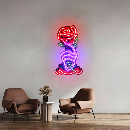 Skeleton Hand Sose Led Neon Sign Light Custom Led Signs