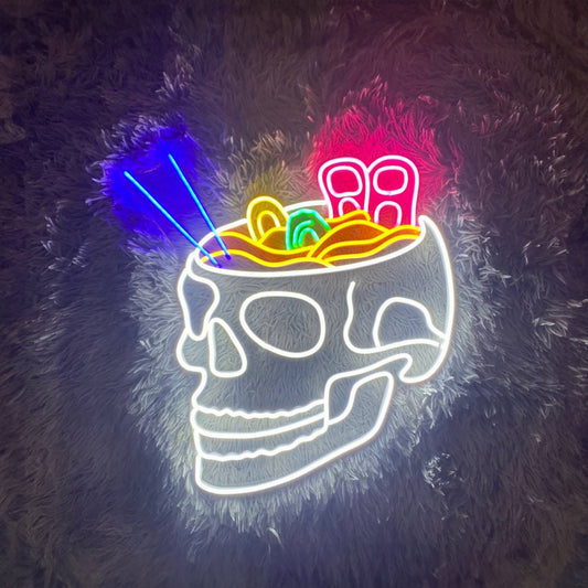 Skeleton Ramen Neon Sign