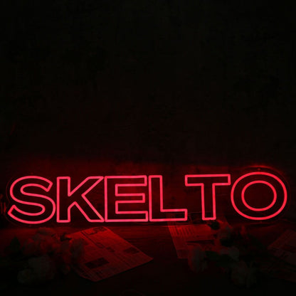 Skelto Red Noen Sign | Shineneon
