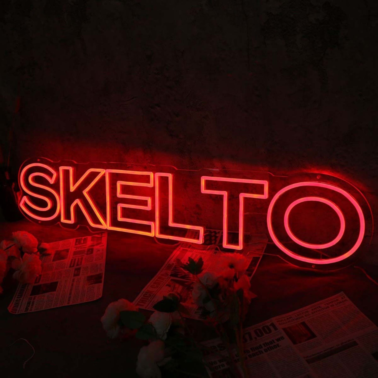 Skelto Red Noen Sign | Shineneon