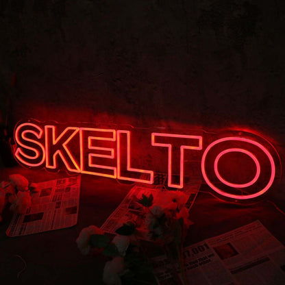 Skelto Red Noen Sign | Shineneon