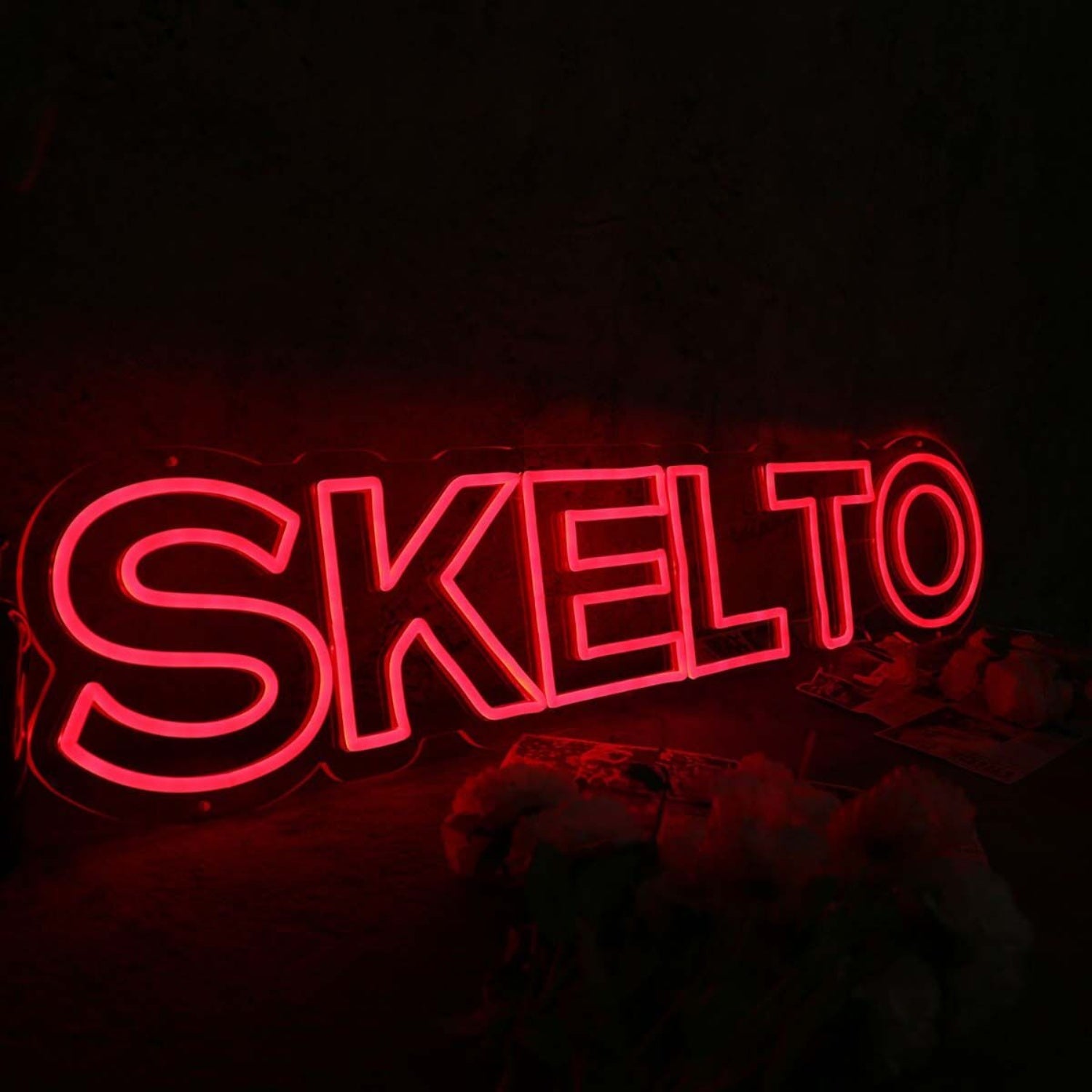 Skelto Red Noen Sign | Shineneon
