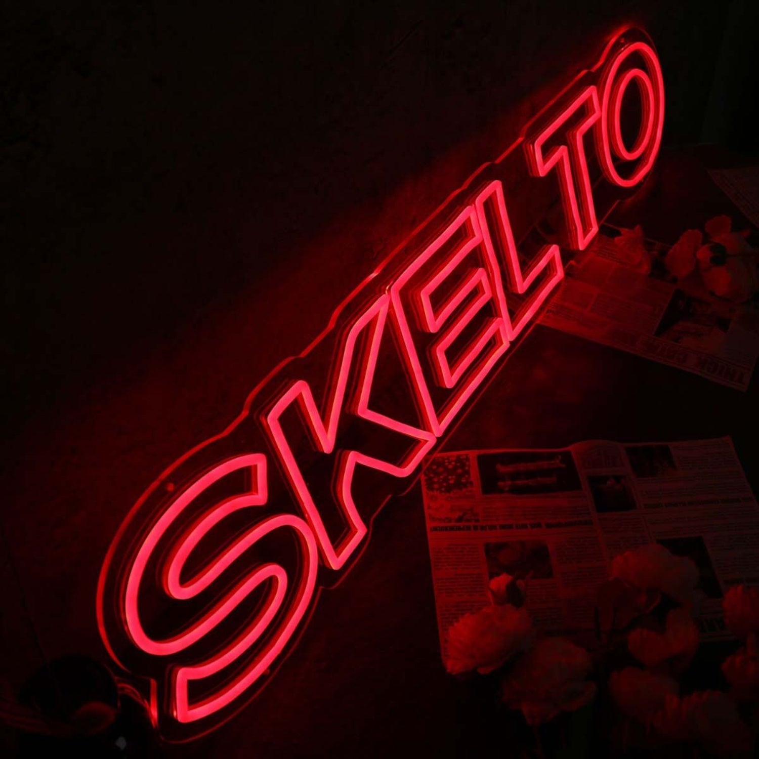 Skelto Red Noen Sign | Shineneon