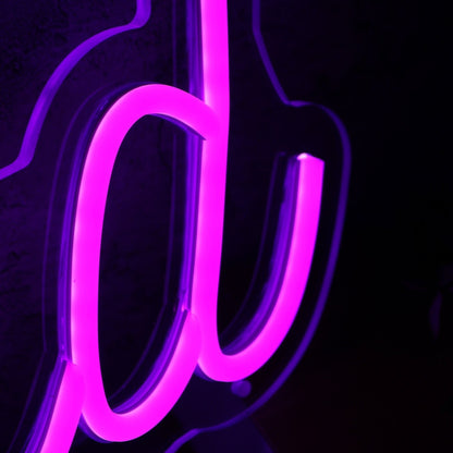 Ski Bird Purple Led Neon Sign - Shineneon