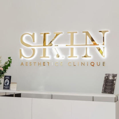 Skin Aesthetics Clinique 3D Backlit Letters Business Metal Led Sign - Shineneon