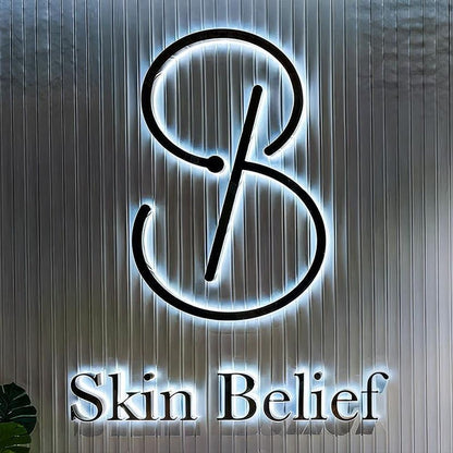 Skin Belief 3D Backlit Letters Business Metal Led Sign - Shineneon