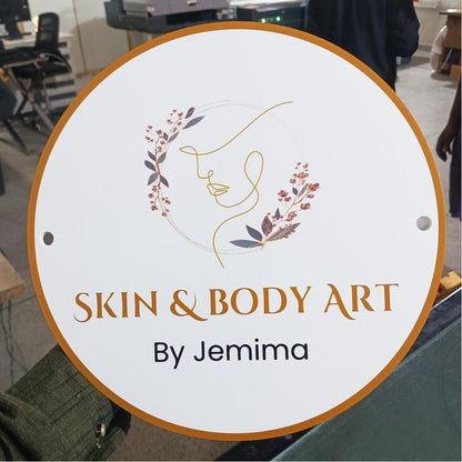 Skin Body Art Acrylic Business Logo Sign - Shineneon
