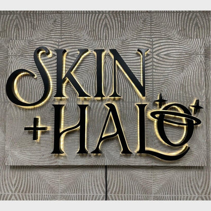 Skin Halo 3D Backlit Channel Letters Led Light Sign - Shineneon