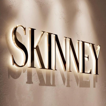 Skinney 3D Backlit Letters Business Metal Led Sign - Shineneon