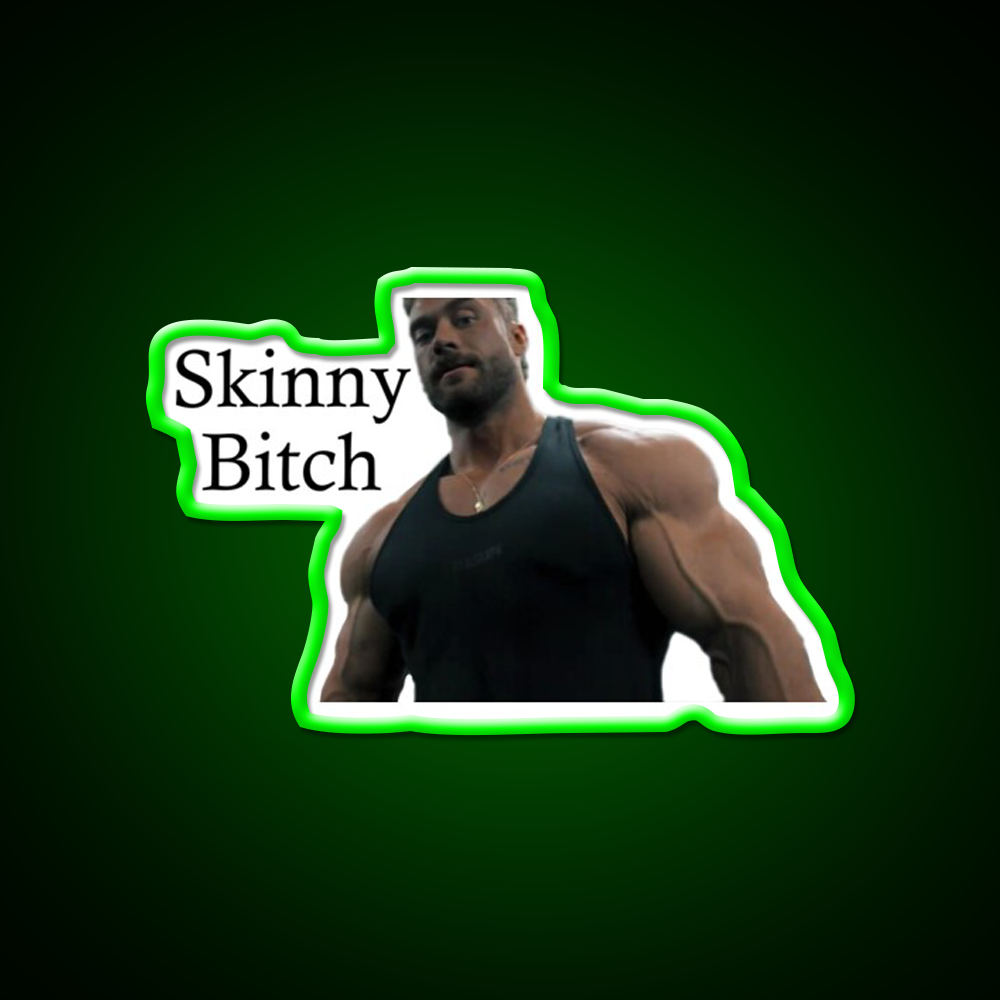 Skinny Bitch By Chris Bumstead Cbum Gym Fitness Led Neon Sign Rgb Color