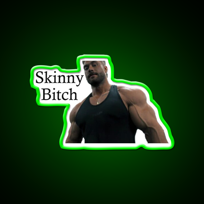 Skinny Bitch By Chris Bumstead Cbum Gym Fitness Led Neon Sign Rgb Color
