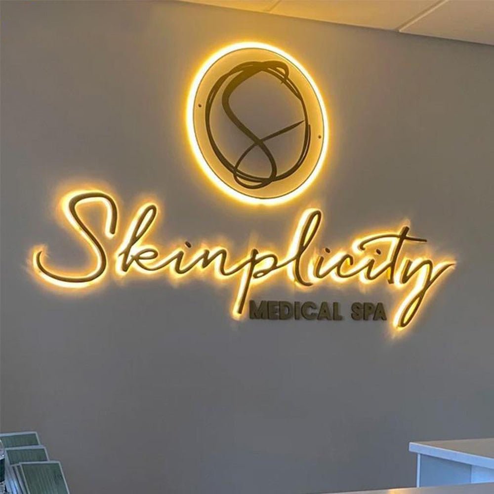 Skinplicity 3D Backlit Letters Business Metal Led Sign - Shineneon