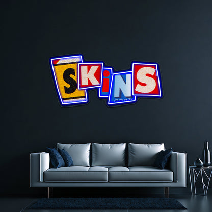 Skins Uk Artwork Custom Led Signs