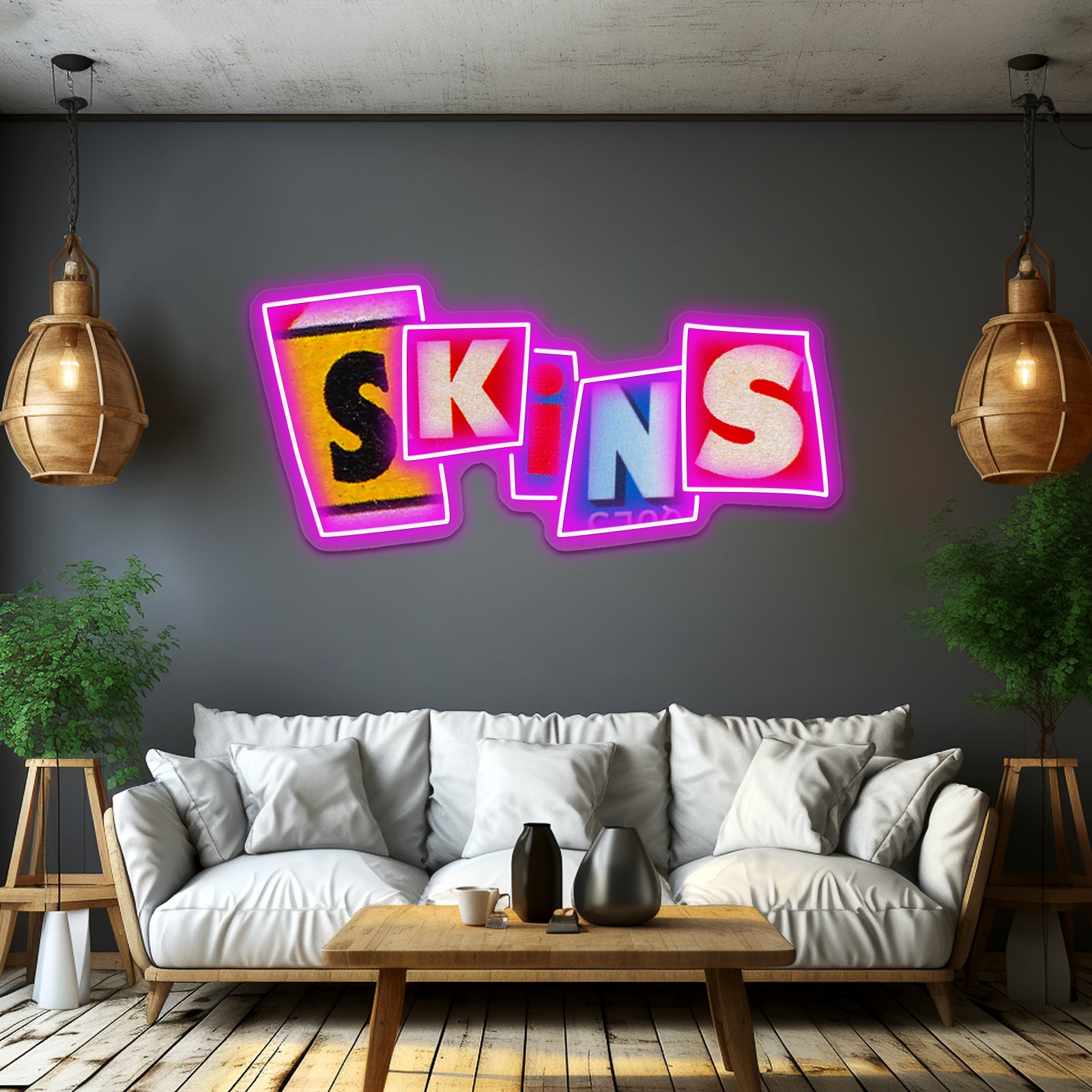 Skins Uk Artwork Custom Led Signs | Shineneon