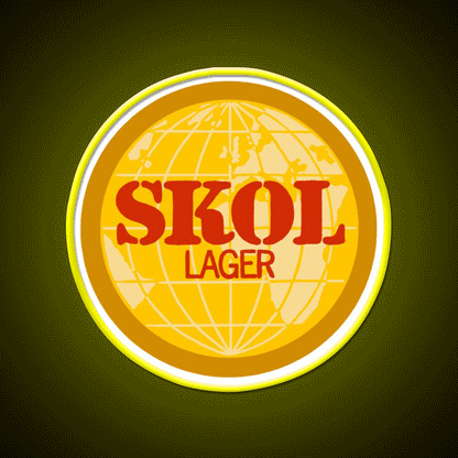 Skol Lager Beer Bar Decor Led Neon Sign Rgb Color - Custom LED neon sign front view