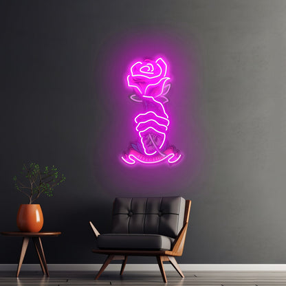 Skull And Headphones Custom Led Signs Artwork For Sale - Shineneon