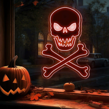 Skull Bones Neon Sign For Home | Shineneon