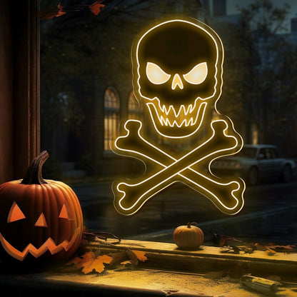 Skull Bones Neon Sign For Home | Shineneon