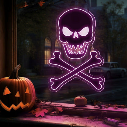 Skull Bones Neon Sign For Home | Shineneon