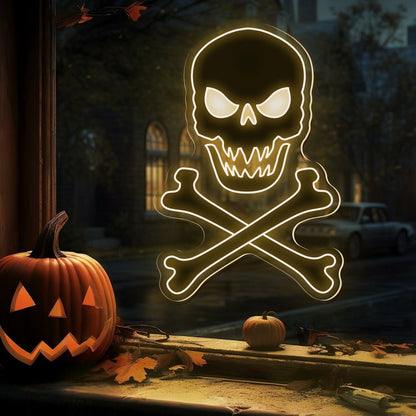 Skull Bones Neon Sign For Home | Shineneon