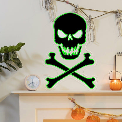 Skull Bones Neon Sign For Home | Shineneon