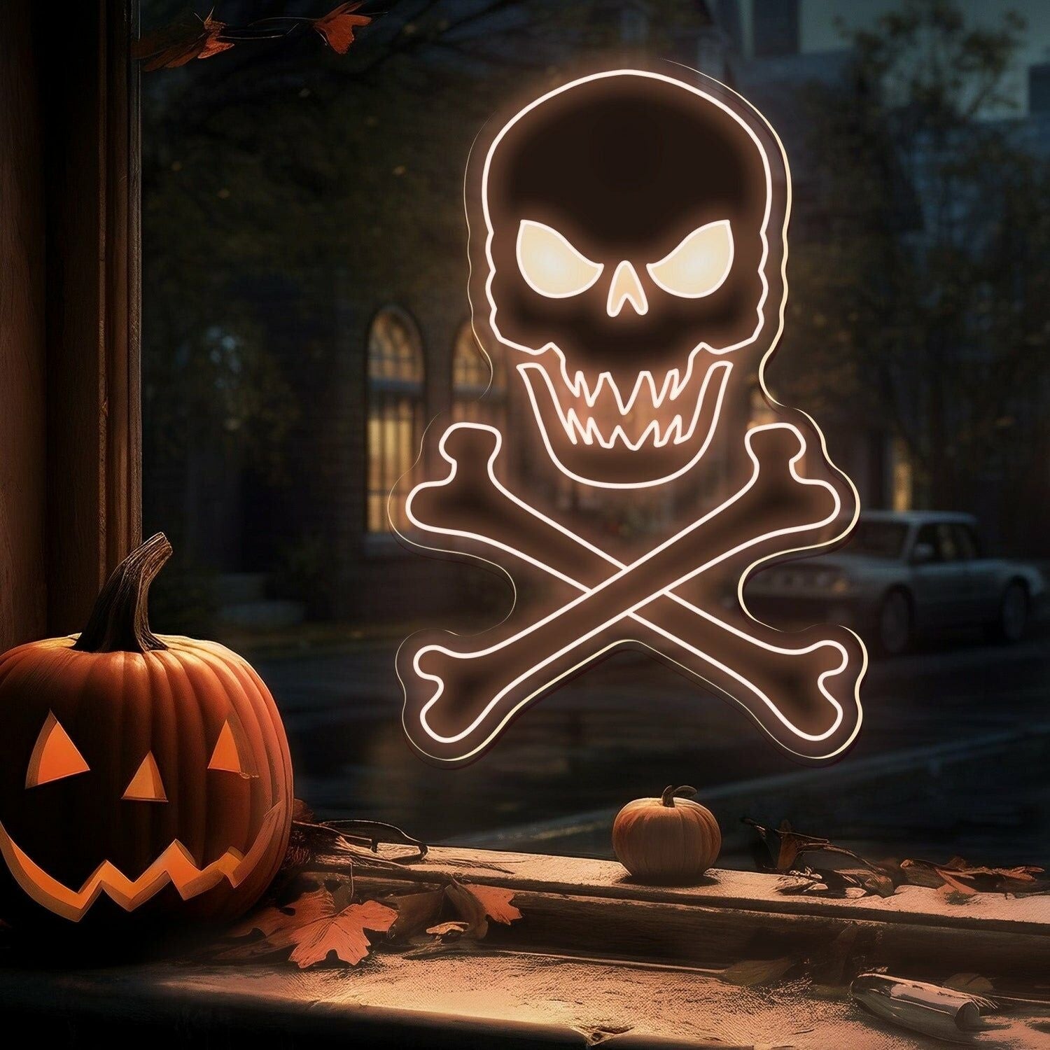 Skull Bones Neon Sign For Home | Shineneon