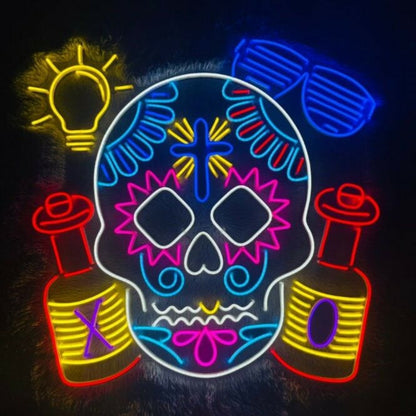 Skull Calavera Neon Sign | Shineneon