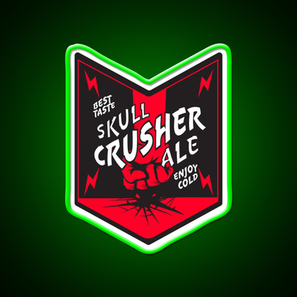 Skull Crusher Ale Beer Bar Decor Led Neon Sign Rgb Color - LED neon sign view 7