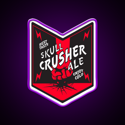 Skull Crusher Ale Beer Bar Decor Led Neon Sign Rgb Color - LED neon sign view 8