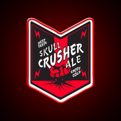 Skull Crusher Ale Beer Bar Decor Led Neon Sign Rgb Color - LED neon sign view 9