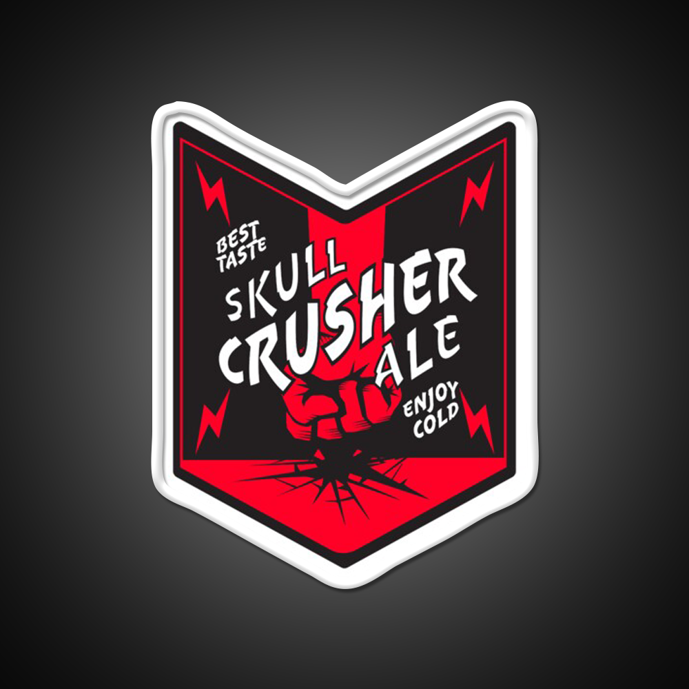 Skull Crusher Ale Beer Bar Decor Led Neon Sign Rgb Color - LED neon sign view 10