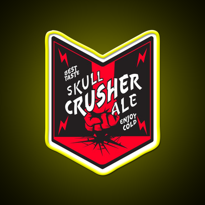 Skull Crusher Ale Beer Bar Decor Led Neon Sign Rgb Color - LED neon sign view 6