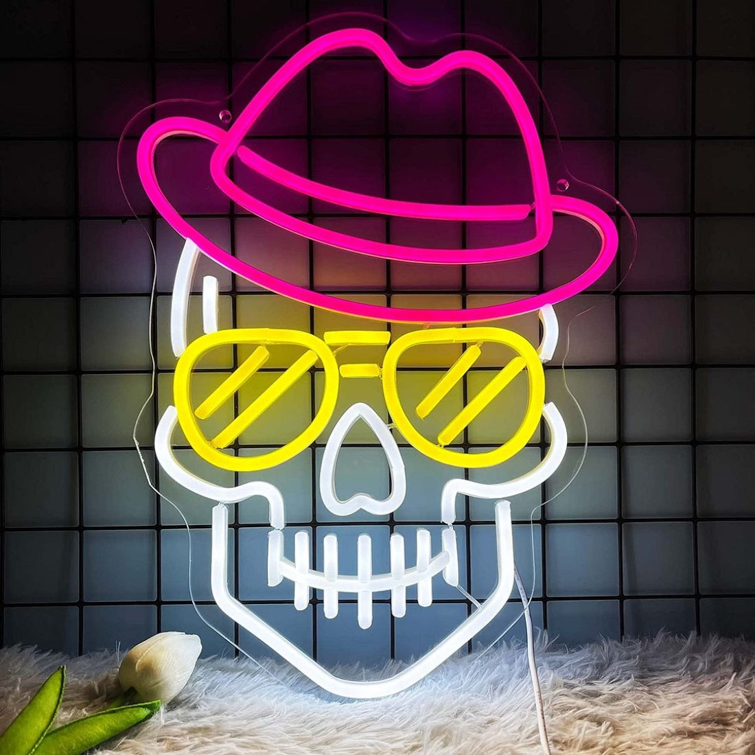 Skull Face Cool Led Sign Business Neon Sign